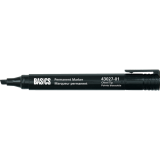 Basics&reg; Permanent Markers Chisel Tip Black 10/box