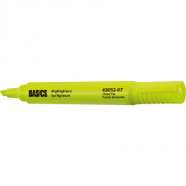 Basics&reg; Highlighters Yellow 12/box