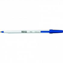 Basics&reg; Stick Pen Medium Point Blue 12/box