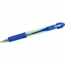 Basics&reg; Retractable Ball Point Pens Medium Point Blue 12/box