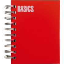 Basics&reg; Little Notebooks 5-1/2" x 4-1/4" 400 pages Red 5/pkg