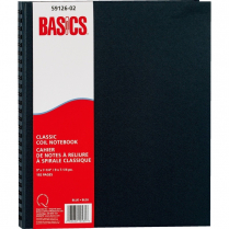 Basics&reg; Classic Coil Notebook 9" x 7-1/4" 192 pages Blue