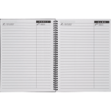 Basics&reg; Weekly Diary Flexible Cover 11" x 8-1/2" Bilingual Black