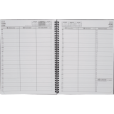 Basics&reg; Weekly Diary Flexible Cover 11" x 8-1/2" Bilingual Black