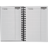 Basics&reg; Daily Diary Flexible Cover 8" x 5" Bilingual Black