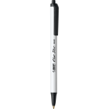 Bic&reg; Clic Stic&reg; Retractable Ball Point Pen Medium Point Black 12/box