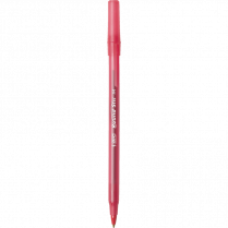 Bic&reg; Round Stic&reg; Pens Medium Point Red 12/box