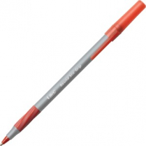 BIC&reg; Round Stic Grip&reg; Pens Medium Point Red