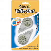 Bic Wite-Out Correction Tape Refill Cartridge 2/pkg