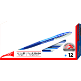 Bic&reg; Glide&trade; Retractable Ball Point Pen Medium Point Blue 12/box