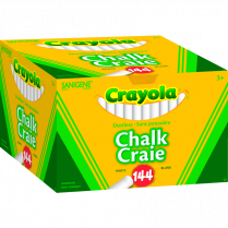 Crayola&reg; Dustless Chalk White 144/box
