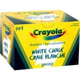 Crayola&reg; Dustless Chalk White 144/box