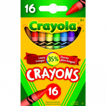 Crayola&reg; Regular Crayons Assorted Colours 16/pkg