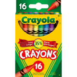 Crayola&reg; Regular Crayons Assorted Colours 16/pkg