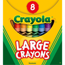 Crayola&reg; Large Crayons Assorted Colours 8/pkg