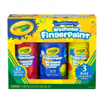 Crayola Washable Fingerpaint 3/Pkg