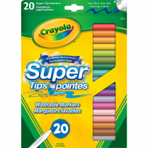 Crayola&reg; Washable Super Tips Fine Line Markers 20/pkg