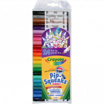 Crayola&reg; Pip-Squeaks&trade; Fine Line Washable Markers 24/set