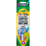 Crayola&reg; Coloured Pencils Assorted Metallic Colours 8/pkg