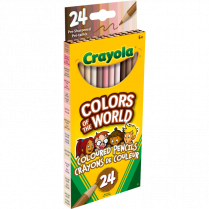 Crayola&reg; Colors of the World&trade; Coloured Pencils Assorted 24/pkg