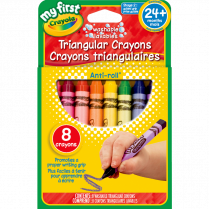 Crayola&reg; Young Artists Triangular Crayons Assorted Colours 8/set