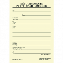 Blueline&reg; Petty Cash Voucher Pads 3-1/2x5" Bilingual 10/pkg