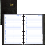 Blueline&reg; NotePro&trade; Telephone and Address Book 8" x 5" 100 pgs Trilingual Black