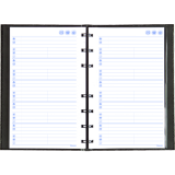 Blueline&reg; NotePro&trade; Telephone and Address Book 8" x 5" 100 pgs Trilingual Black