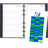 Blueline&reg; NotePro&trade; Telephone and Address Book 8" x 5" 100 pgs Trilingual Black