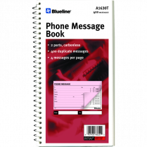 Blueline&reg; Phone Message Book 11" x 5-11/16" 400 sheets English