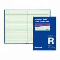 Blueline&reg; 1750 Account Book 8-1/4" x 5-5/8" 100 Pages