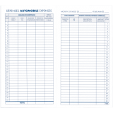Blueline&reg; Automobile Expense Book 6-3/8" x 3-1/2" Bilingual