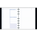 Blueline&reg; NotePro&trade; Daily Undated Planner 9-1/4" x 7-1/4" 192 pages Bilingual