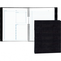 Blueline NotePro Undated Daily Planner 8-1/2" x 11" Black
