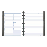 Blueline&reg; NotePro Daily Undated Organizer 10-3/4" x 8-1/2" 200pgs Bilingual