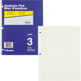 Blueline&reg; A5200 Analysis Pad 10-7/8 x 8-1/2" 3 Column
