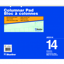 Blueline&reg; A5300 Columnar Pad 16-1/2" x 14" 14 Column