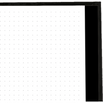 Blueline&reg; NotePro&trade; Lux Dotted Journal 9-1/4" x 7-1/4" Black