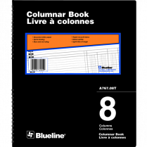 Blueline&reg; A767 Columnar Book 12" x 10" 8-column