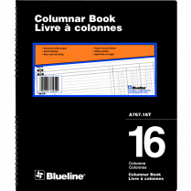 Blueline&reg; A767 Columnar Book 12" x 10" 16-column