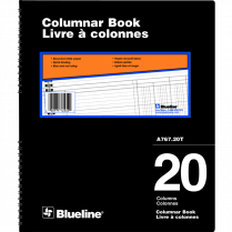 Blueline&reg; A767 Columnar Book 12" x 10" 20-column