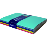 Blueline&reg; Notebooks Ruled 64 Pages 8-1/4" x 5-3/4" Assorted Colours 5/pkg
