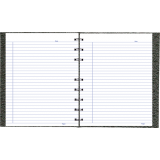 Blueline&reg; NotePro&trade; Notebook Ostrich 9-1/4x7-1/4" Ruled 192pgs Black
