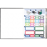 Blueline&reg; Hard Cover Perfect Bound Notebook 9-1/4x7-1/4" 192pgs Ruled with Margin Blue