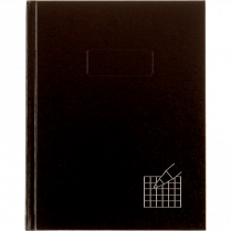 Blueline&reg; Hard Cover Perfect Bound Notebook 9-1/4x7-1/4" 192pgs Quad Black