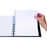 Blueline&reg; MiracleBind&trade; Notebook 9-1/4" x 7-1/4" 150 pgs Black