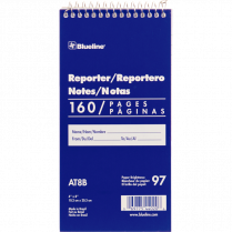 Blueline&reg; Reporter Notes 4" x 8" 160 Pages