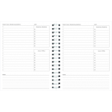 Blueline&reg; Task Planner 9-1/4" x 7-1/4" Biilingual Black