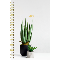 Blueline&reg; Succulent Plant Weekly/Monthly Planner 8" x 5" Bilingual