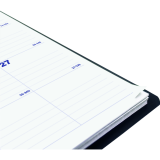 Blueline&reg; Essential Monthly Diary 16 Month Twin Wire Soft Cover 9-1/4" x 7-1/4" Bilingual Black